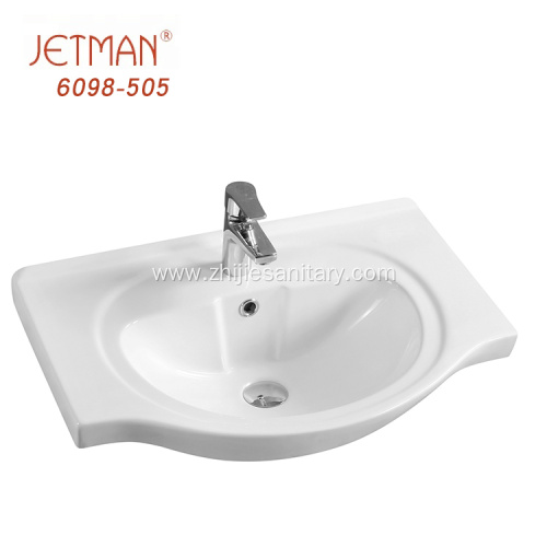 Top Class Small Size Patterned Ceramic Bathroom Sink